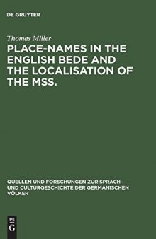 Place-Names in the English Bede and the Localisation of the Mss.