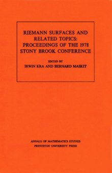 Riemann surfaces and related topics. Proc. 1978 Stony Brook conf.