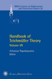 Handbook of Teichmuller Theory (IRMA Lectures in Mathematics and Theoretical Physics)