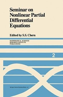 Seminar on Nonlinear Partial Differential Equations (Mathematical Sciences Research Institute Publications (2))