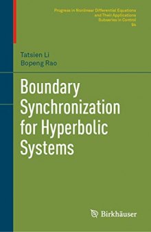 Boundary Synchronization for Hyperbolic Systems (Progress in Nonlinear Differential Equations and Their Applications)
