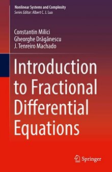 Introduction to Fractional Differential Equations (Nonlinear Systems and Complexity)