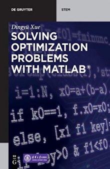 Solving Optimization Problems with MATLAB (De Gruyter STEM)