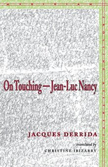 On Touching-Jean-luc Nancy