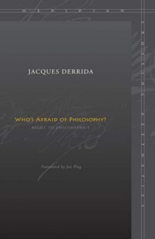 Who’s Afraid of Philosophy?: Right to Philosophy 1 (Meridian: Crossing Aesthetics)