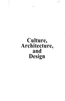 Culture, Architecture, and Design