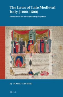 The Laws of Late Medieval Italy 1000-1500