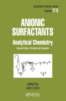 Anionic Surfactants-Analytical Chemistry, Second Edition,