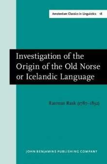 Investigation of the Origin of the Old Norse or Icelandic Language