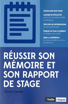 Réussir son mémoire et son rapport de stage