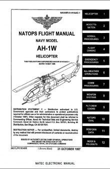 NATOPS Flight Manual Navy Model : AH-1W Helicopter