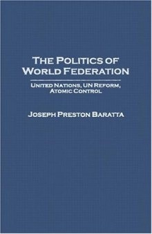The Politics of World Federation
