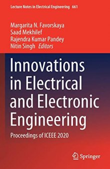 Innovations in Electrical and Electronic Engineering: Proceedings of ICEEE 2020