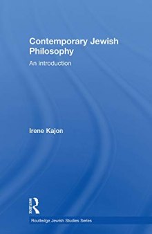 Contemporary Jewish Philosophy: An Introduction