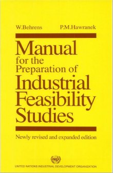 Manual for The Preparation of Industrial Feasibility Studies