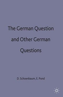 The German Question and Other German Questions