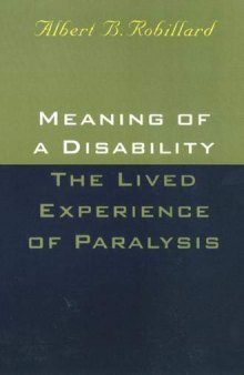 Meaning of a Disability: The Lived Experience of Paralysis