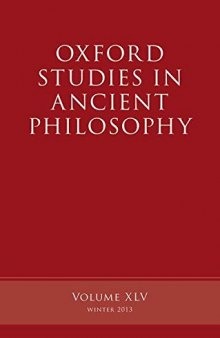 Oxford Studies in Ancient Philosophy: Volume 45