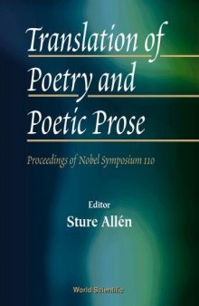 Translation of Poetry and Poetic Prose: Proceedings of the Nobel Symposium 110