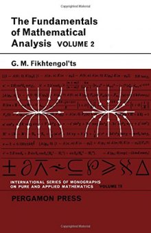 Fundamentals of Mathematical Analysis: v. 2