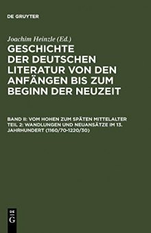 Wandlungen und Neuansätze im 13. Jahrhundert (1220/30-1280/90)