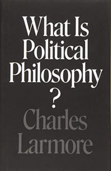 What Is Political Philosophy?