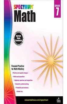 Spectrum Math Workbook, Grade 7