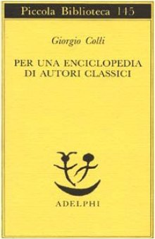 Per una enciclopedia di autori classici