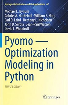 Pyomo ― Optimization Modeling in Python