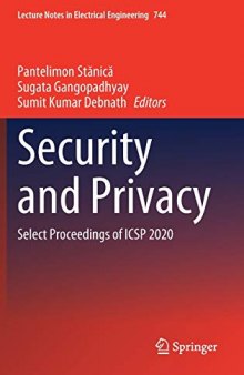 Security and Privacy: Select Proceedings of ICSP 2020