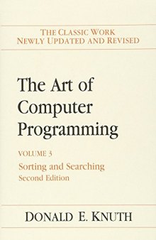 The Art of Computer Programming: Volume 3: Sorting and Searching