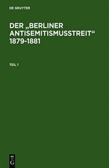Der „Berliner Antisemitismusstreit