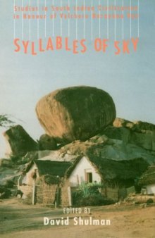 Syllables of Sky: Studies in South Indian civilization