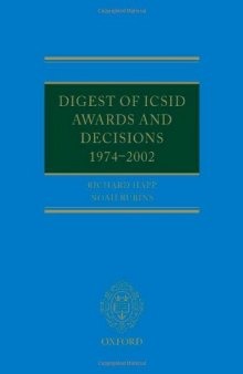 Digest of Icsid Awards and Decisions: 1974-2002