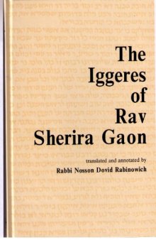 The Iggeres of Rav Sherira Gaon