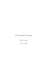 PC Assembly Language