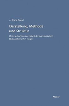 Darstellung, Methode und Struktur (German Edition)