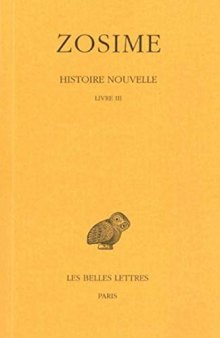 Zosime. Histoire Nouvelle