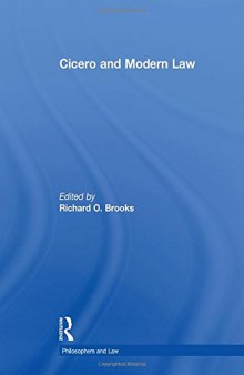 Cicero and Modern Law (Philosophers and Law)