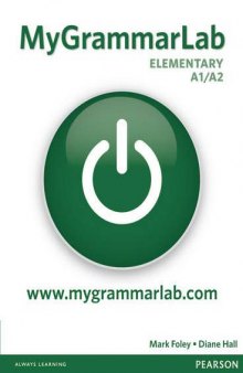 MyGrammarLab Elementary without Key and MyLab Pack: Student book with MyLab, without answer key (Longman Learners Grammar)