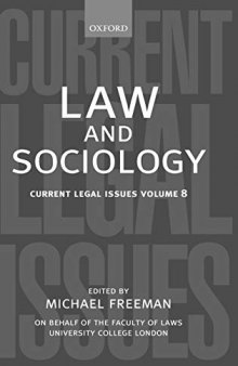 Law and Sociology: Current Legal Issues Vol. 8