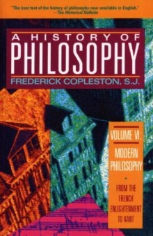 Modern Philosophy: From the French Enlightenment to Kant