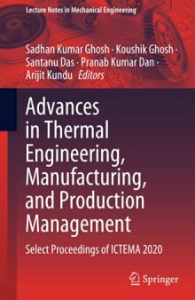 Advances in Thermal Engineering, Manufacturing, and Production Management: Select Proceedings of ICTEMA 2020