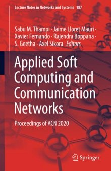 Applied Soft Computing and Communication Networks: Proceedings of ACN 2020