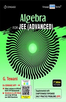 Algebra for JEE (Advanced), 3rd edition