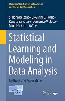 Statistical Learning and Modeling in Data Analysis: Methods and Applications