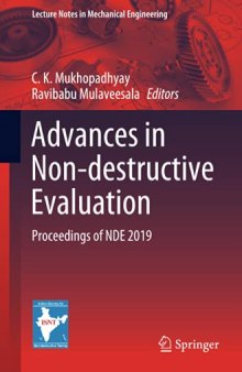 Advances in Non-destructive Evaluation: Proceedings of NDE 2019