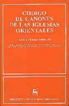 Codigo De Canones De Las Iglesiasorientales