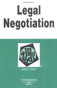Legal Negotiation in a Nutshell