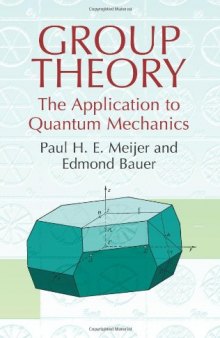 Group Theory: The Application to Quantum Mechanics